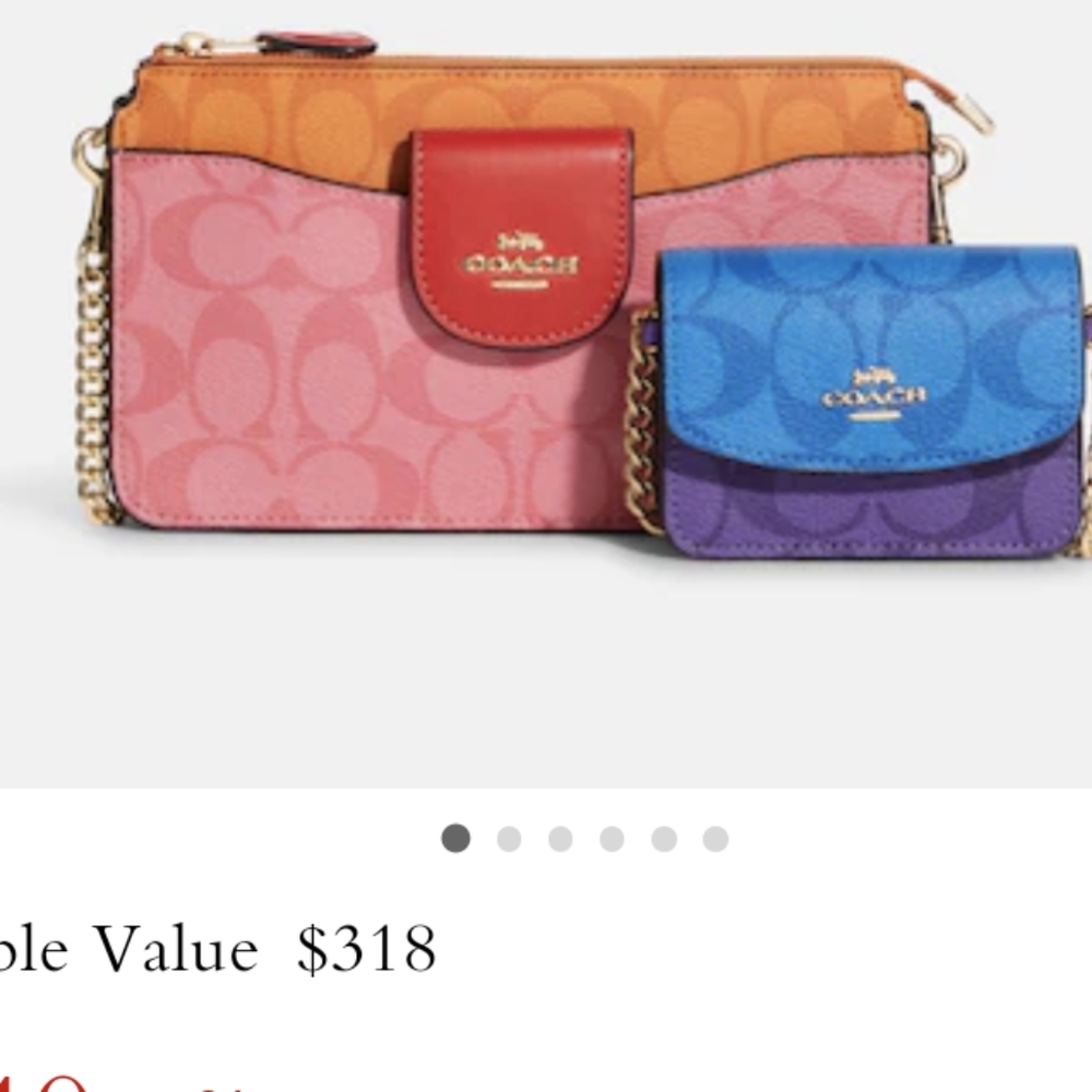 Coach Poppy Crossbody Purse with Card Case